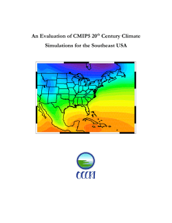 An Evaluation of CMIP5 20th Century Climate Simulations for the