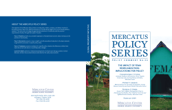 Implications for Policy