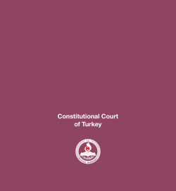 Introductory Booklet - Constitutional Court of Turkey