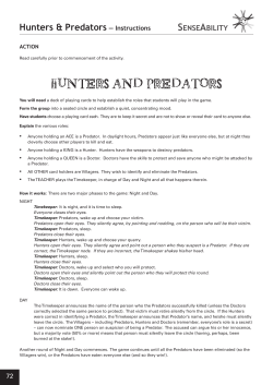 hunters and predators