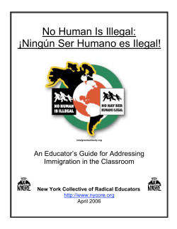 No Human Is Illegal - New York Collective of Radical Educators