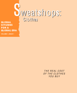 Sweatshops: Clothes