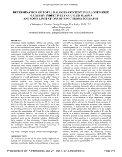 determination of total halogen content