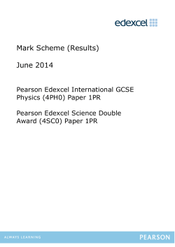 Mark Scheme - Edexcel