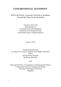 ISIS in the Pacific - Brookings Institution