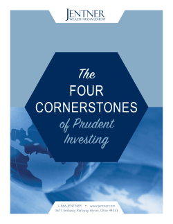 The Four Cornerstones of Prudent Investing