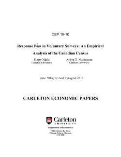 Response Bias in Voluntary Surveys