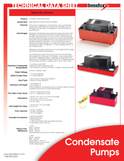 Condensate Pumps - media