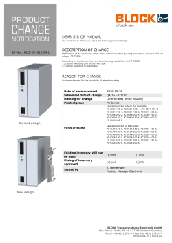 DEAR SIR OR MADAM, DESCRIPTION OF CHANGE REASON FOR