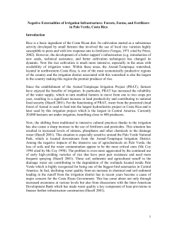 1 Negative Externalities of Irrigation Infrastructure: Forests, Farms