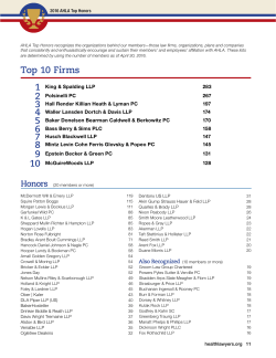 Top 10 Firms 10 - The American Health Lawyers Association