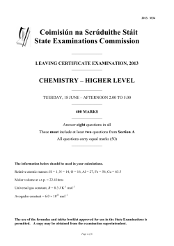 Leaving Cert 2013 - Castleknock College