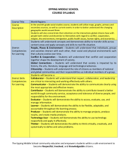 epping middle school course syllabus