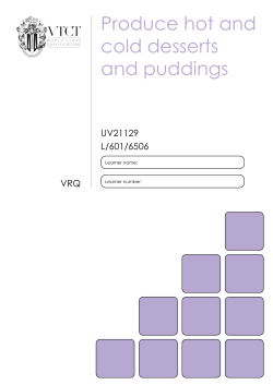 Produce hot and cold desserts and puddings