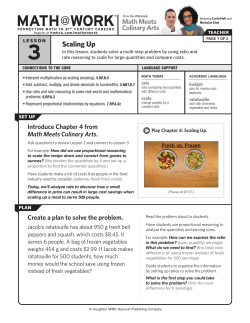 Scaling Up - Houghton Mifflin Harcourt