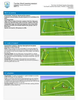 Tec/Tac Passing Session