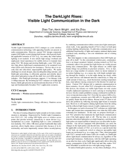 The DarkLight Rises: Visible Light Communication in the Dark