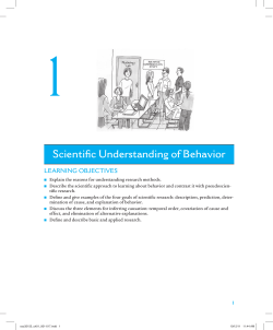 Scientific Understanding of Behavior