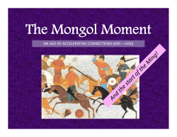 The Mongol Moment