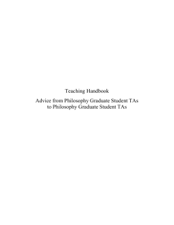 TA Handbook - UCSD Philosophy