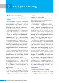 Employment Strategy