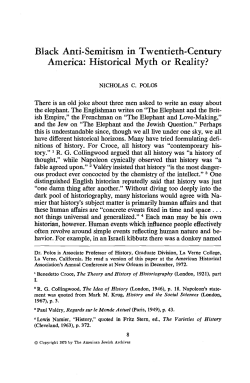 Black Anti-Semitism in Twentieth-Century America