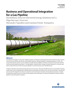 Business and Operational Integration for a Gas Pipeline