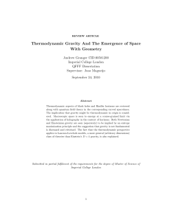 Andrew Granger Dissertation