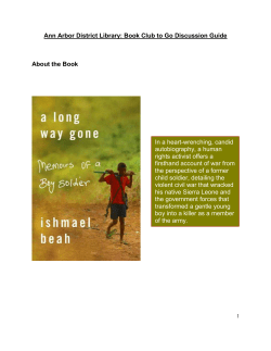 A Long Way Gone - Ann Arbor District Library