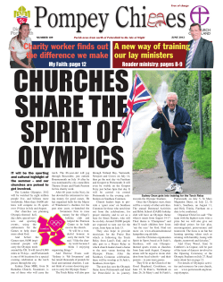 Churches share the spirit of Olympics - page 1