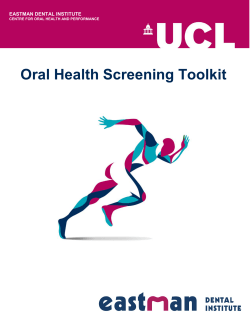 Oral Health Screening Toolkit
