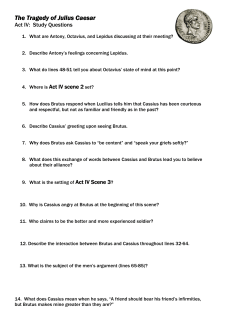 The Tragedy of Julius Caesar The Tragedy of Julius Caesar