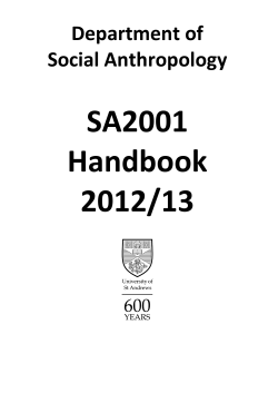 Department of Social Anthropology