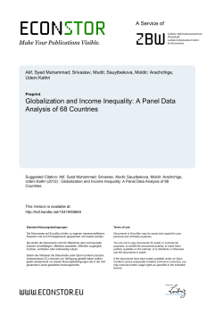 Globalization and Income Inequality