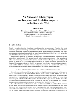 db.deis.unibo - Semantic Scholar