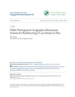 Public Participation geographic Information systems for redistricting