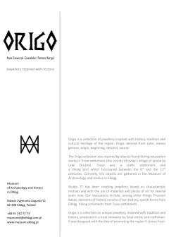 Jewellery inspired with history