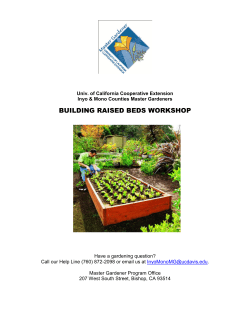 building raised beds workshop