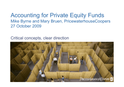 Accounting for Private Equity Funds