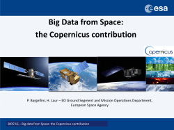 Big Data from Space: the Copernicus contribution