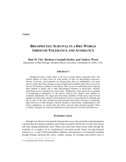 Survival in a dry world through tolerance and avoidance