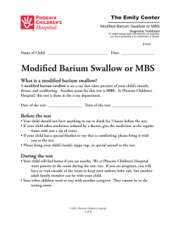 Modified Barium Swallow or MBS #1043