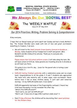 newsletter-2014-05-15 - Booyal Central State School