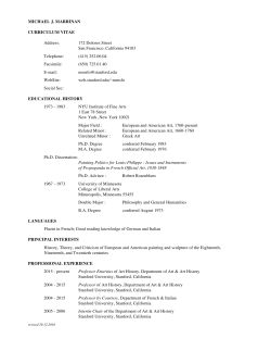 MICHAEL J. MARRINAN CURRICULUM VITAE Address