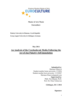 An Analysis of the Czechoslovak Media Following the Act