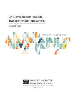 Do Governments Impede Transportation