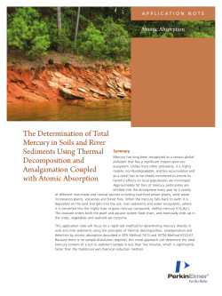 The Determination of Total Mercury in Soils and River