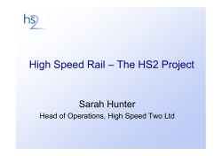 High Speed Rail &ndash; The HS2 Project