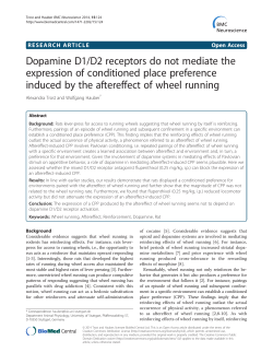 Dopamine D1/D2 receptors do not mediate the expression of