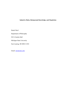 Inductive Rules, Background Knowledge, and Skepticism